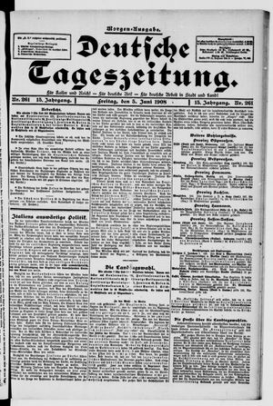 Deutsche Tageszeitung vom 05.06.1908