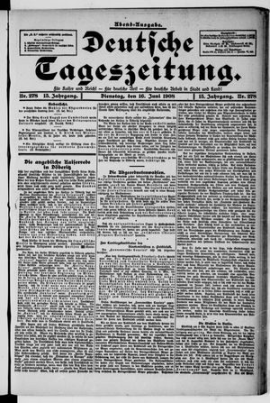 Deutsche Tageszeitung on Jun 16, 1908