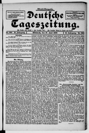 Deutsche Tageszeitung on Jun 17, 1908
