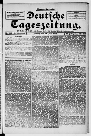 Deutsche Tageszeitung vom 19.06.1908