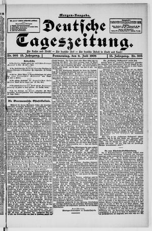 Deutsche Tageszeitung on Jul 2, 1908
