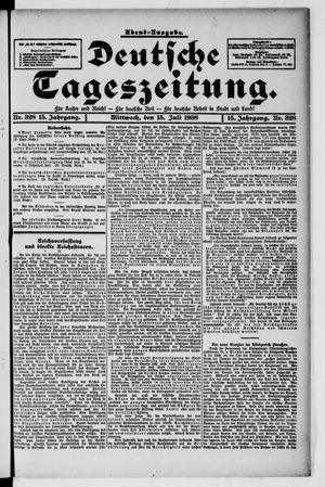 Deutsche Tageszeitung vom 15.07.1908