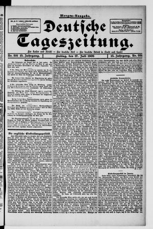 Deutsche Tageszeitung vom 17.07.1908