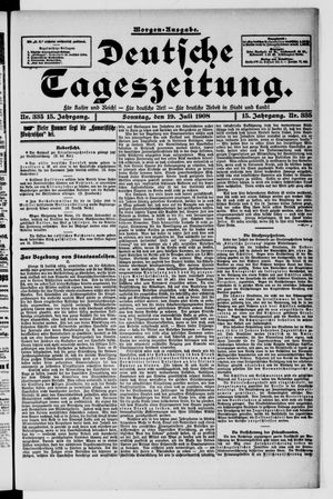 Deutsche Tageszeitung on Jul 19, 1908