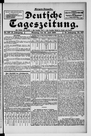 Deutsche Tageszeitung on Jul 21, 1908