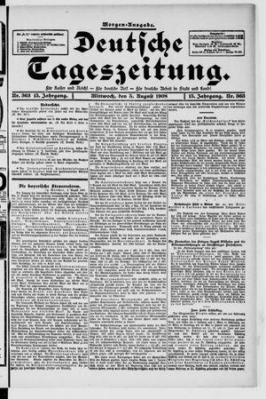 Deutsche Tageszeitung vom 05.08.1908