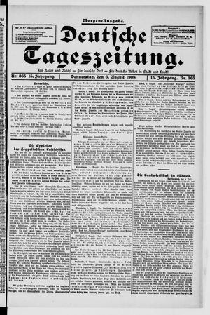 Deutsche Tageszeitung on Aug 6, 1908