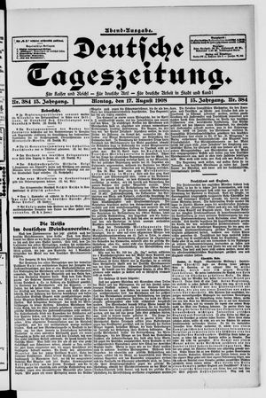 Deutsche Tageszeitung vom 17.08.1908