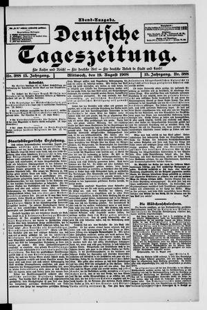 Deutsche Tageszeitung vom 19.08.1908