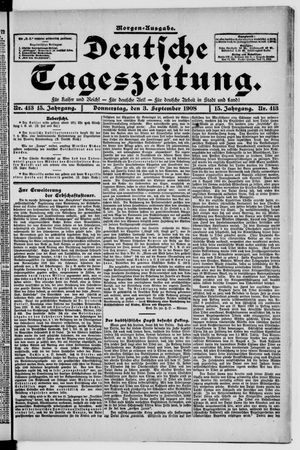 Deutsche Tageszeitung vom 03.09.1908
