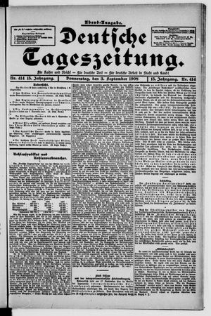 Deutsche Tageszeitung vom 03.09.1908