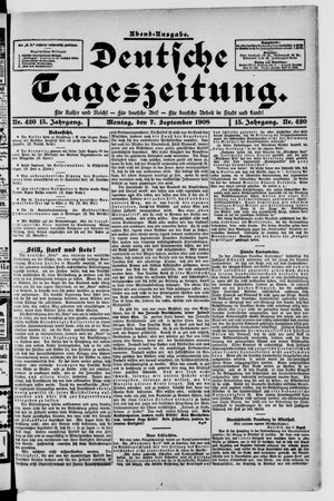 Deutsche Tageszeitung on Sep 7, 1908