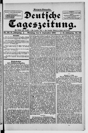 Deutsche Tageszeitung vom 08.09.1908