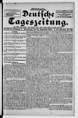 Deutsche Tageszeitung vom 24.09.1908