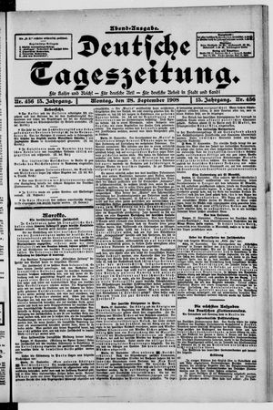 Deutsche Tageszeitung vom 28.09.1908