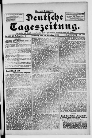 Deutsche Tageszeitung vom 18.10.1908