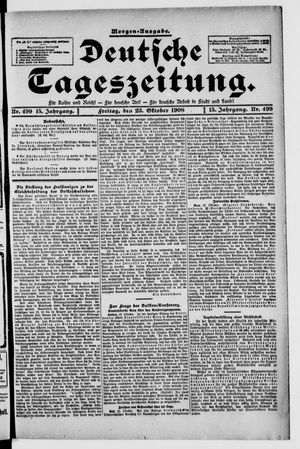 Deutsche Tageszeitung on Oct 23, 1908