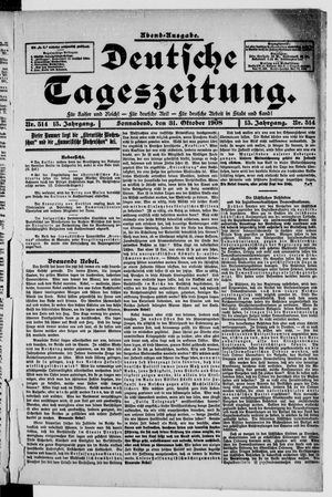 Deutsche Tageszeitung vom 31.10.1908