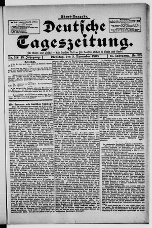 Deutsche Tageszeitung vom 03.11.1908