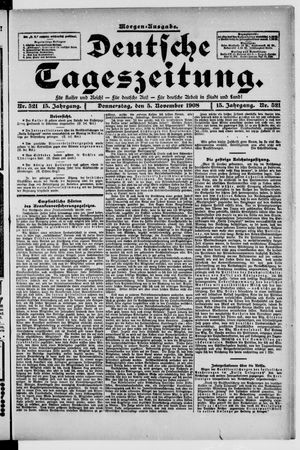 Deutsche Tageszeitung vom 05.11.1908