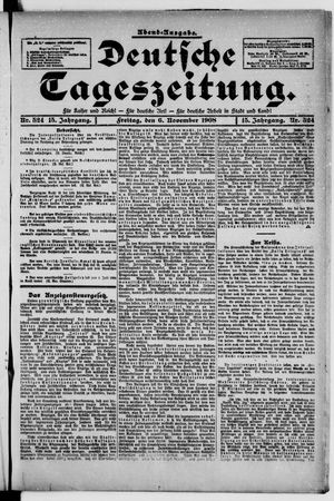 Deutsche Tageszeitung vom 06.11.1908