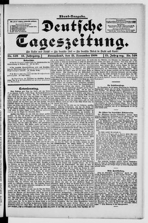Deutsche Tageszeitung on Nov 21, 1908