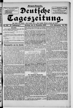 Deutsche Tageszeitung on Dec 11, 1908