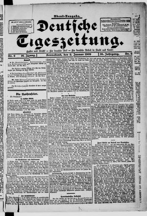 Deutsche Tageszeitung on Jan 2, 1909