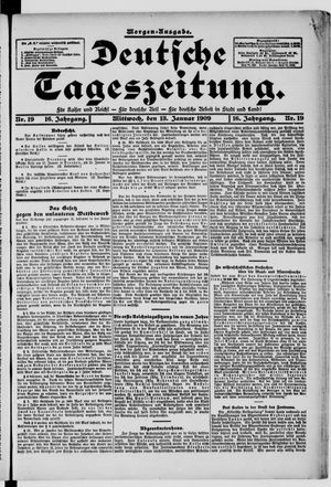 Deutsche Tageszeitung on Jan 13, 1909