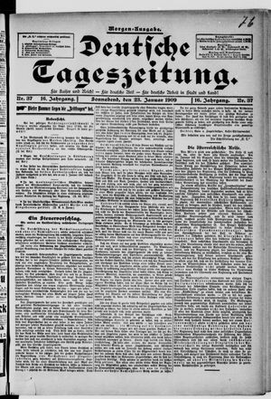 Deutsche Tageszeitung on Jan 23, 1909