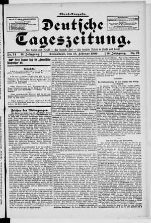 Deutsche Tageszeitung vom 13.02.1909