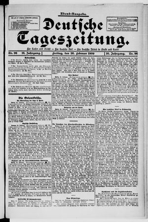 Deutsche Tageszeitung on Feb 26, 1909