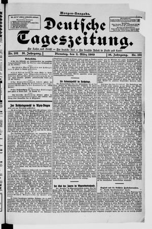 Deutsche Tageszeitung on Mar 2, 1909
