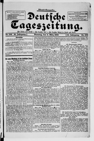 Deutsche Tageszeitung on Mar 2, 1909