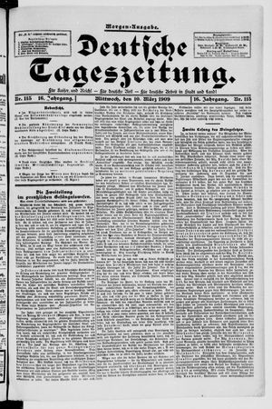 Deutsche Tageszeitung on Mar 10, 1909