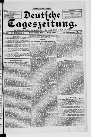 Deutsche Tageszeitung vom 11.03.1909