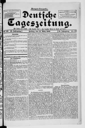 Deutsche Tageszeitung on Mar 12, 1909