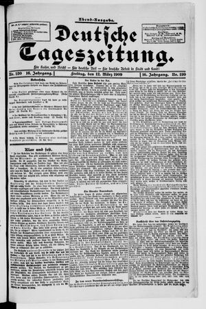 Deutsche Tageszeitung on Mar 12, 1909