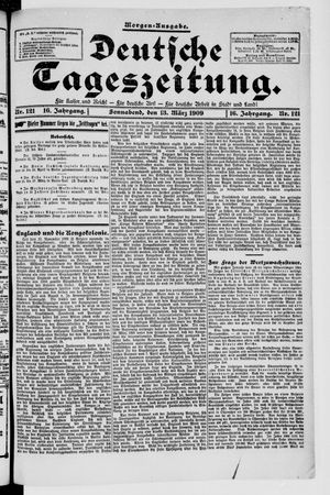 Deutsche Tageszeitung vom 13.03.1909