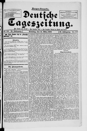 Deutsche Tageszeitung vom 14.03.1909