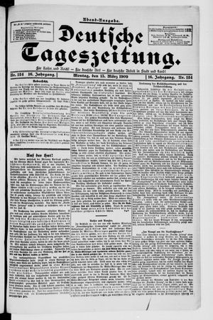Deutsche Tageszeitung on Mar 15, 1909