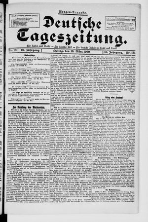 Deutsche Tageszeitung on Mar 19, 1909