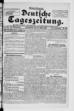 Deutsche Tageszeitung vom 20.03.1909