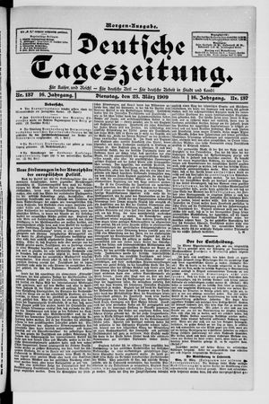 Deutsche Tageszeitung vom 23.03.1909