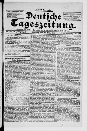 Deutsche Tageszeitung vom 23.03.1909