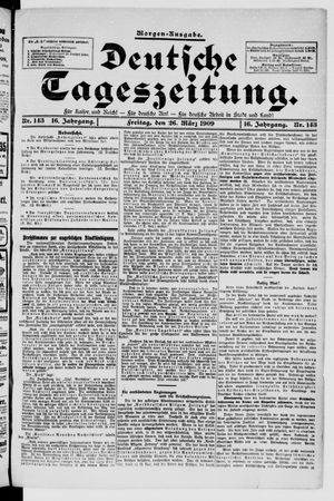 Deutsche Tageszeitung vom 26.03.1909