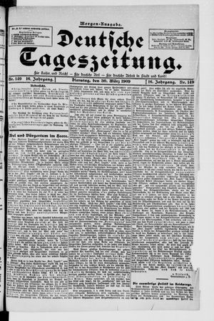 Deutsche Tageszeitung vom 30.03.1909