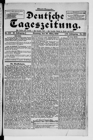 Deutsche Tageszeitung vom 30.03.1909
