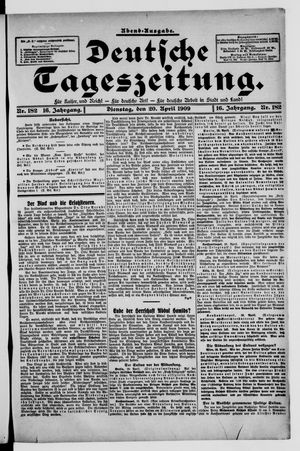 Deutsche Tageszeitung vom 20.04.1909