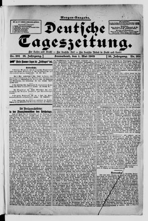 Deutsche Tageszeitung vom 01.05.1909
